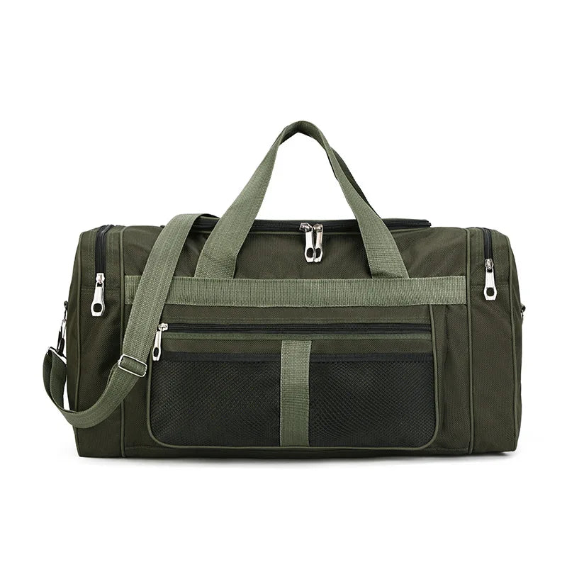 Stylische Nylon Reisetasche - Große Kapazität Schwarz Wochenendtasche 12