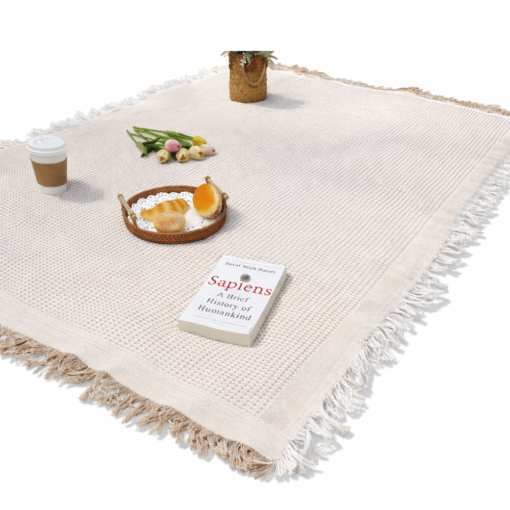Stylische Picknickdecke 180x180 cm - Wasserdicht & Faltbar - Outdoor Strandmatte & Campingdecke