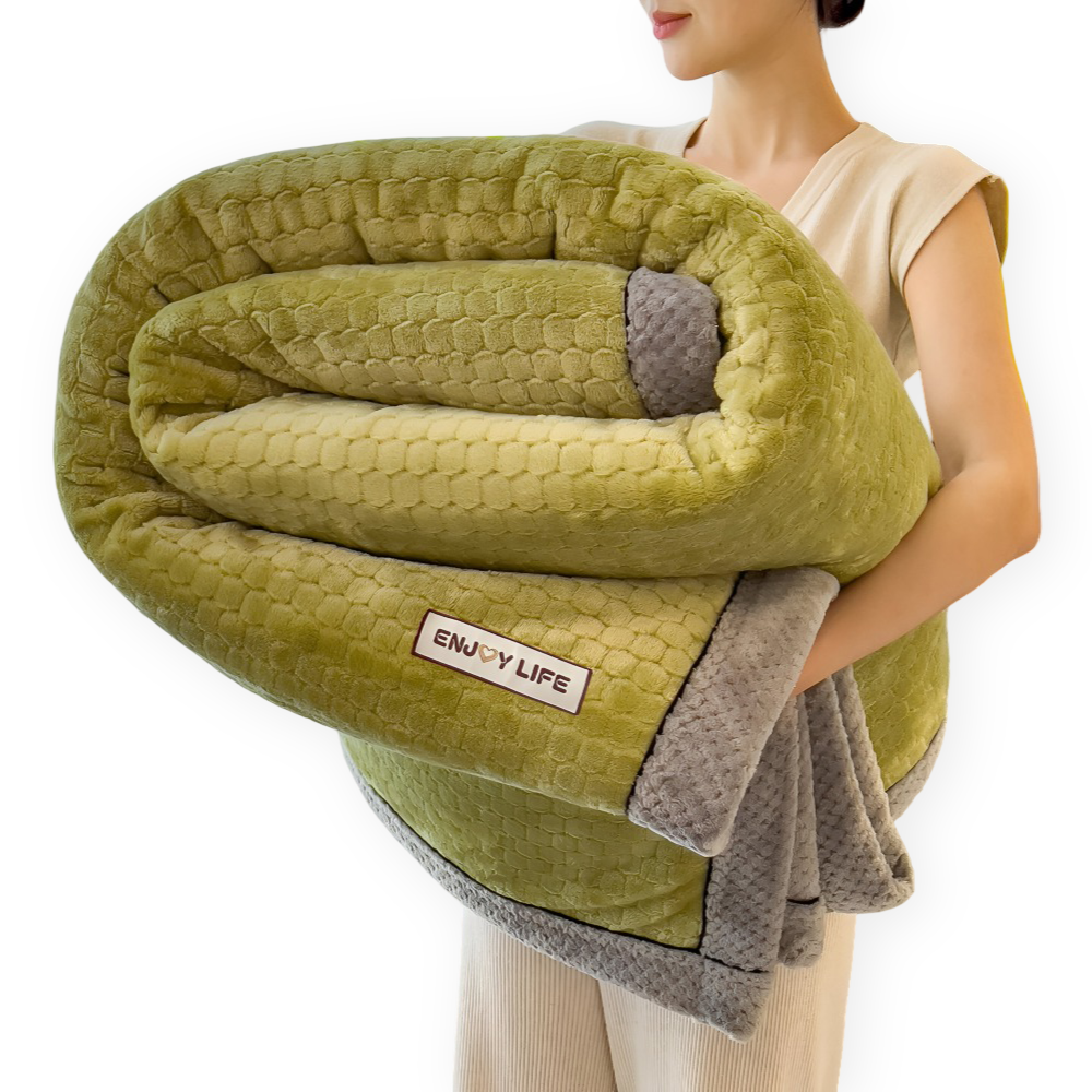 Stilvolle Ultra-weiche Plüsch Kusheldecke - Luxuriöse Ganzjahres Wurfdecke - Dickes und Flauschiges Winterwärme Essential
