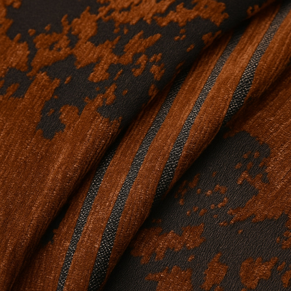 Chenille Sofabezug Rutschfest – Couchdecke mit Fransen & Abstraktem Muster für Sofa, Couch & Wohnzimmer