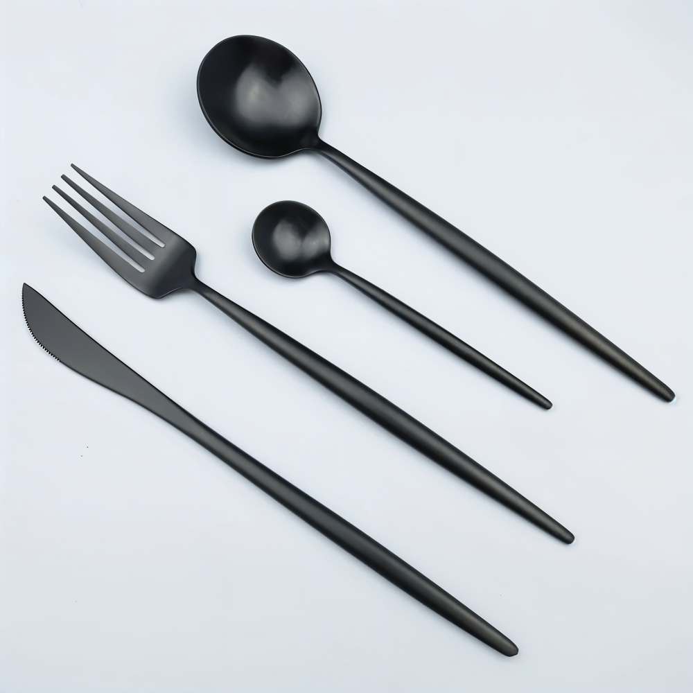 Dickes Besteckset - 4-teiliges Boxset Edelstahl-Besteck