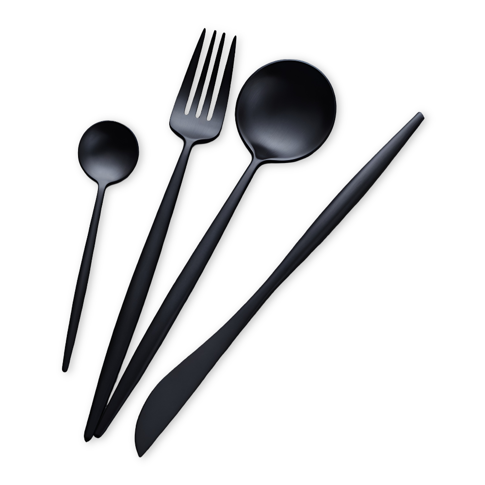 Dickes Besteckset - 4-teiliges Boxset Edelstahl-Besteck