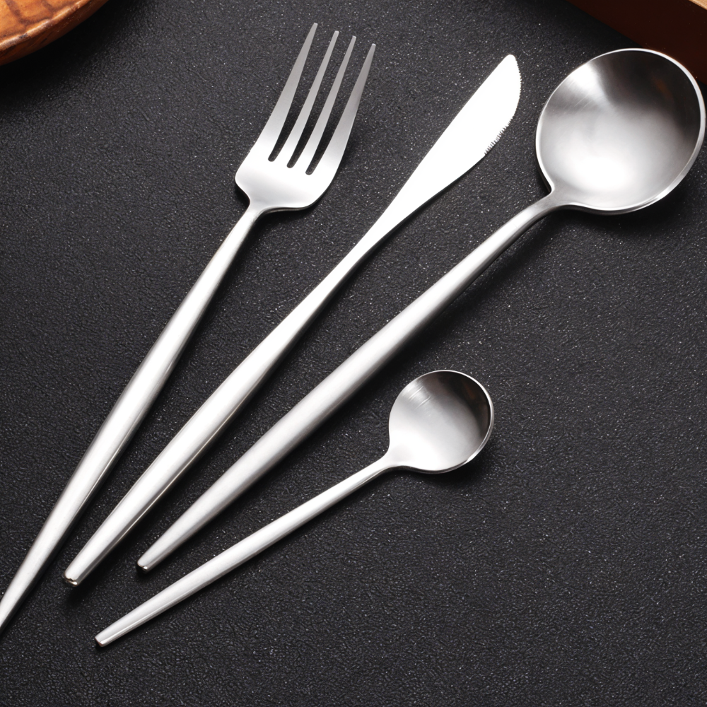 Dickes Besteckset - 4-teiliges Boxset Edelstahl-Besteck