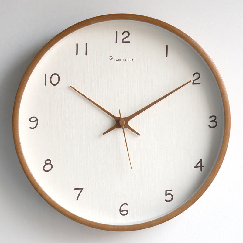 Timber Wanduhr Modern | Massivholz, 30 cm, Zeitloses Design 2