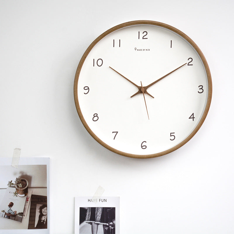 Timber Wanduhr Modern | Massivholz, 30 cm, Zeitloses Design 6
