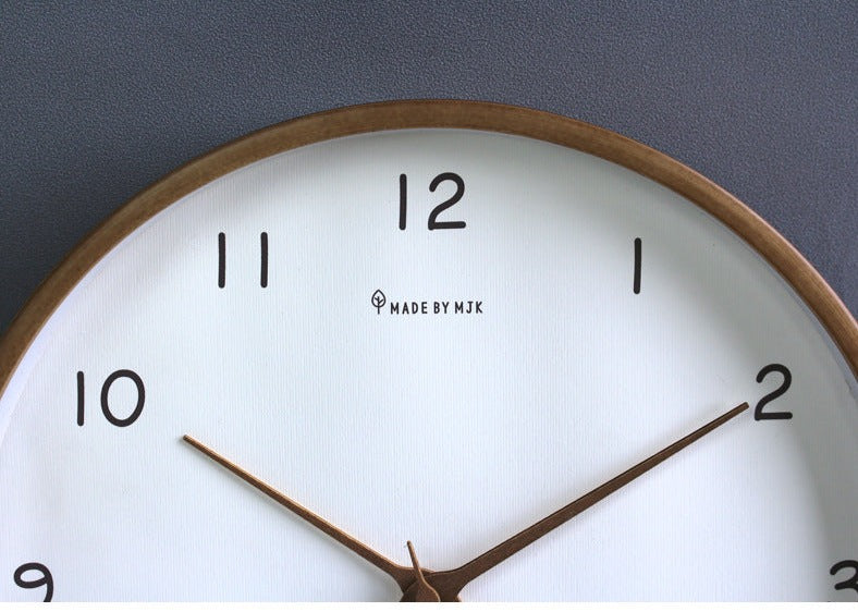 Timber Wanduhr Modern | Massivholz, 30 cm, Zeitloses Design 8