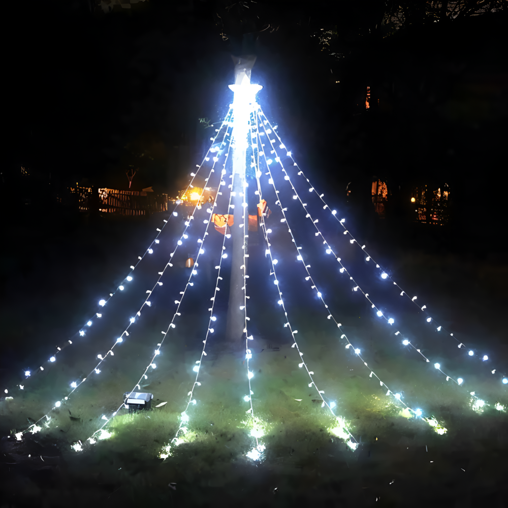 TopStar Lichterkette - IP44 LED WaterFall Weihnachtsbeleuchtung
