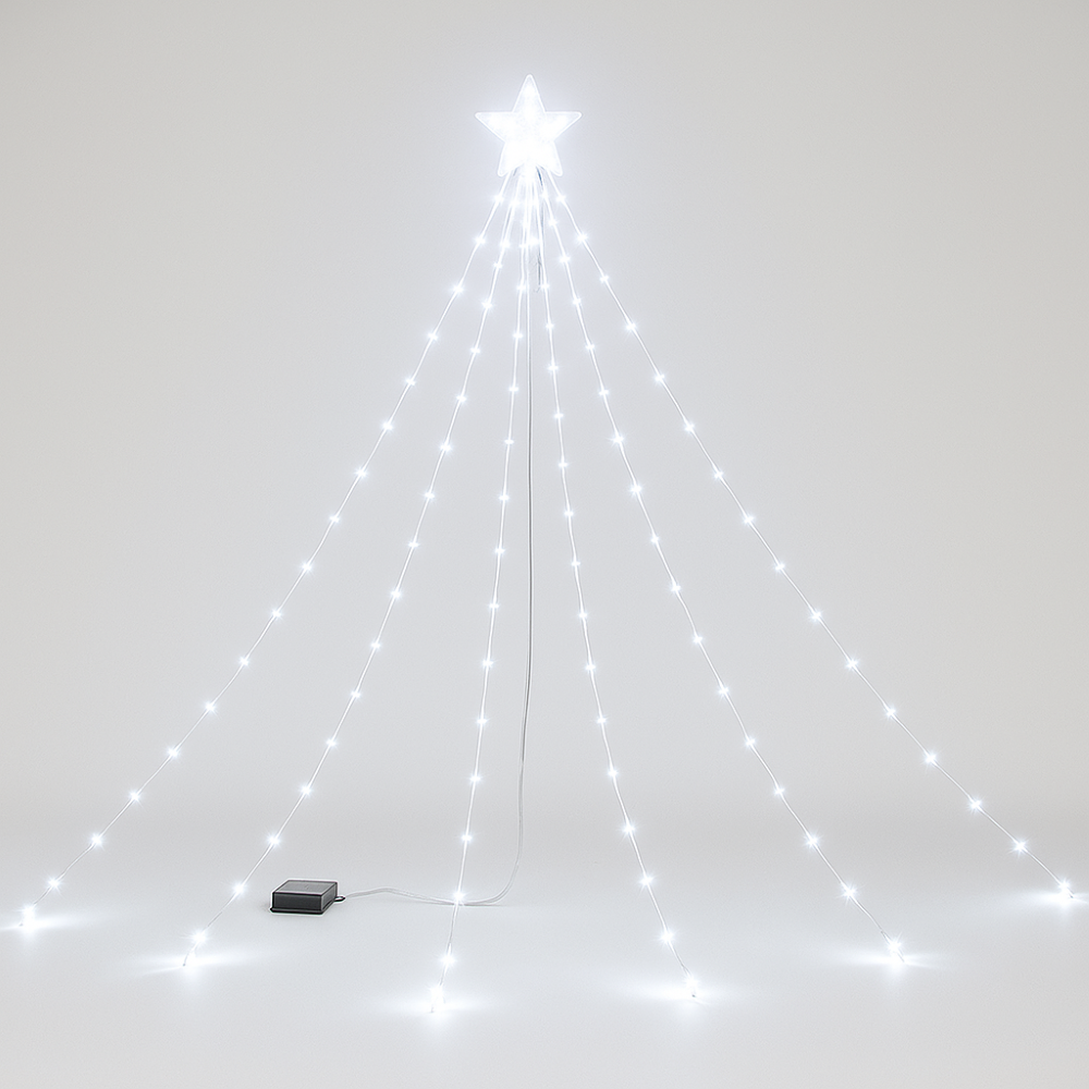 TopStar Lichterkette - IP44 LED WaterFall Weihnachtsbeleuchtung