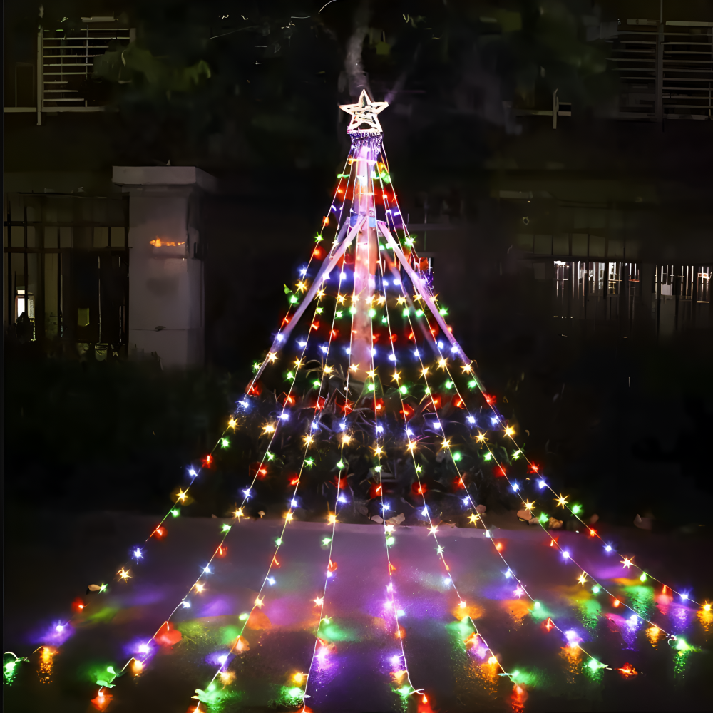 TopStar Lichterkette - IP44 LED WaterFall Weihnachtsbeleuchtung