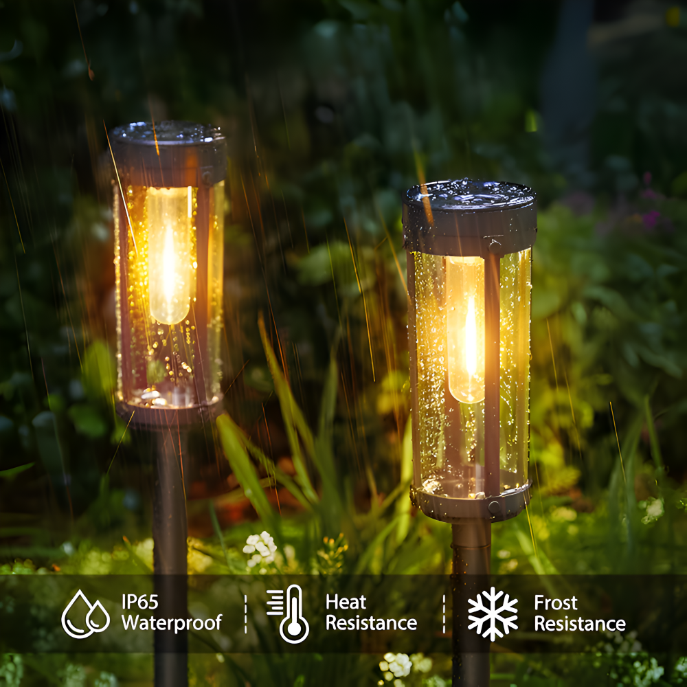 TorchDazz Solarlampe - 2/4/8-teilige Wasserdichte Solarlampe Garten - LED Gartenbeleuchtung
