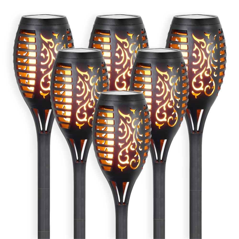Torchlight - IP65 Wasserdicht Flackernde Flamme Solarleuchten für draußen