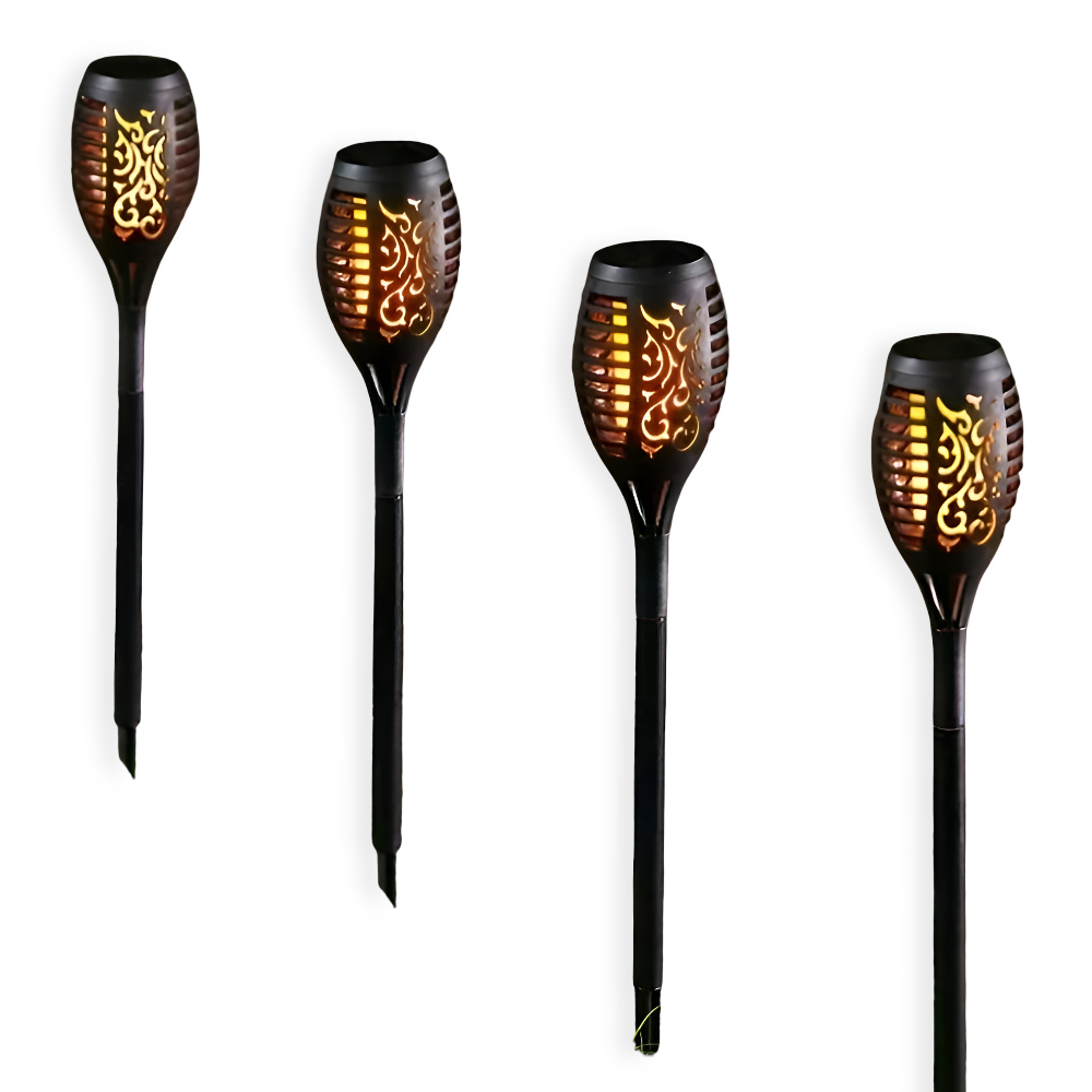 Torchlight - IP65 Wasserdicht Flackernde Flamme Solarleuchten für draußen