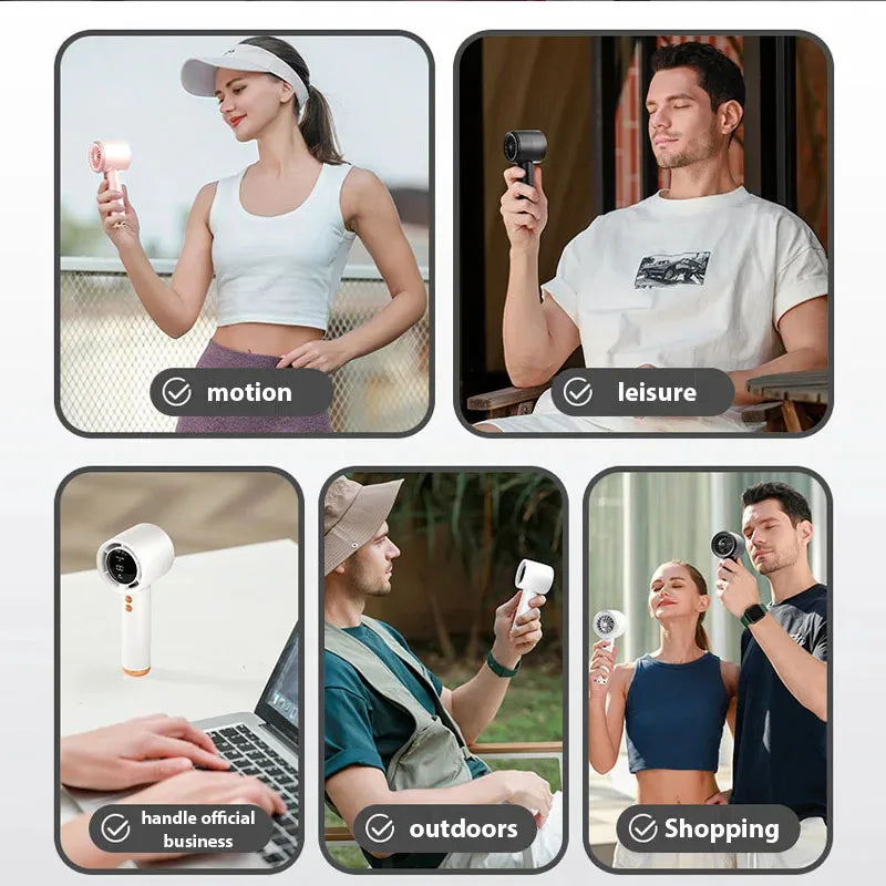 Tragbarer Mini-Handventilator – Leiser USB-Reisebegleiter für Outdoor-Aktivitäten 4