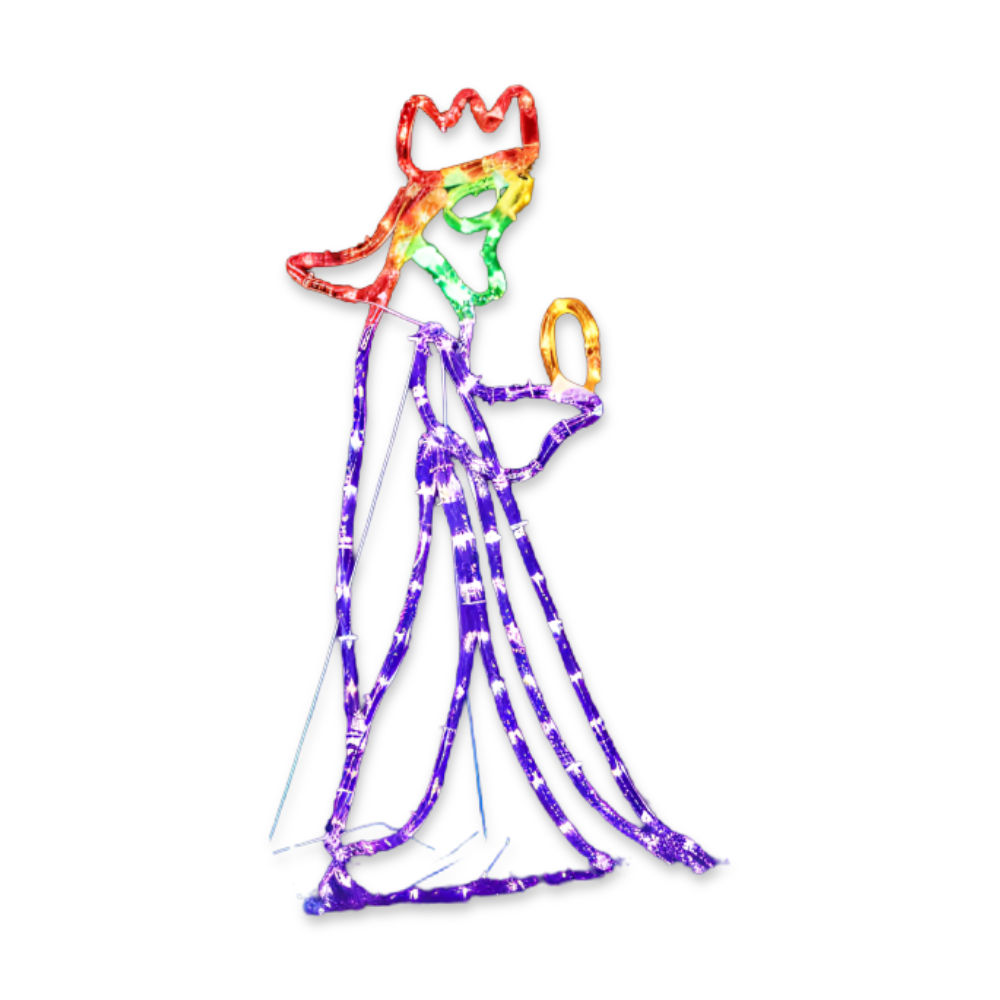 TriSaints Lichterkette - Majestätische Drei Könige Silhouette LED Weihnachtsbeleuchtung