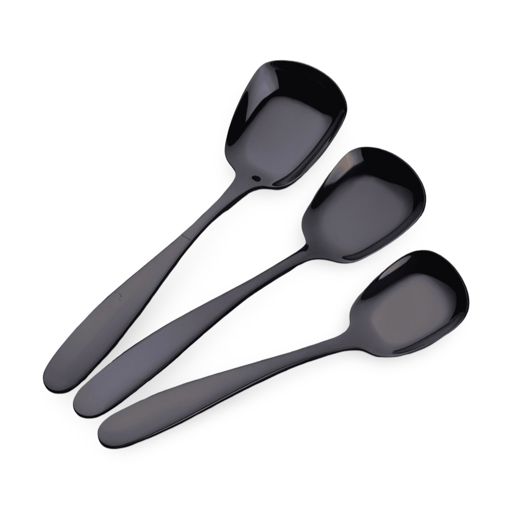 TrioLadle -3-teiliges Servierlöffel-Set aus Edelstahl - Geschirr-Set