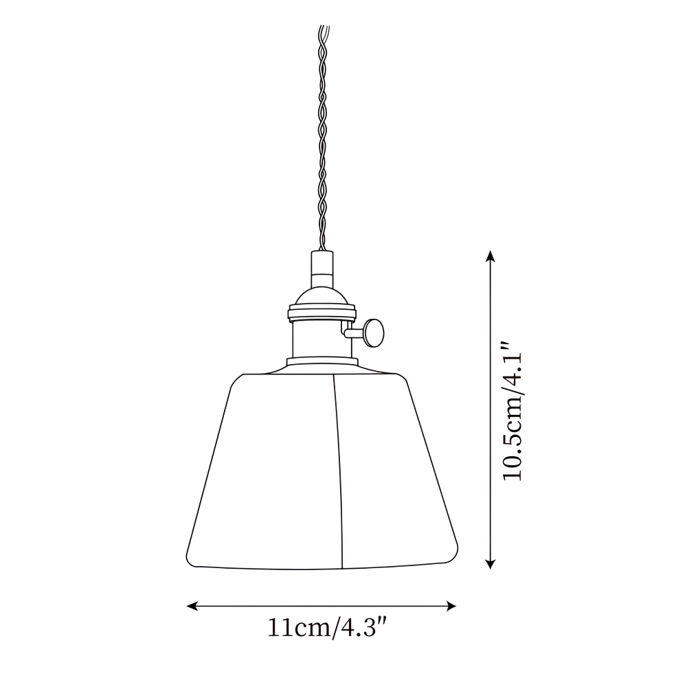 Twist Deco Glas Pendelleuchte - Antike Messing Hängelampe für Vintage Flair