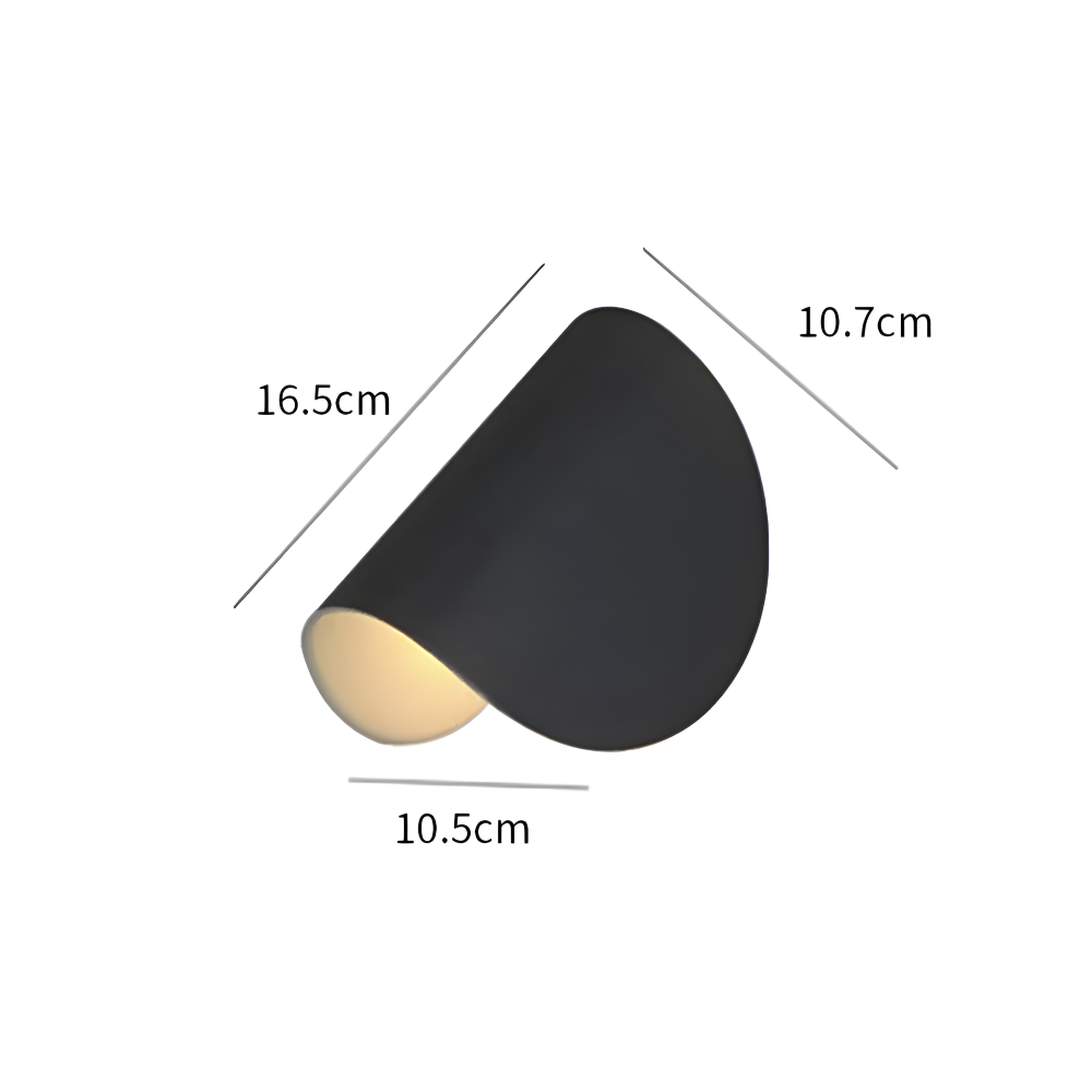 Twist Wandleuchte - Drehbare Wandleuchte aus Metall - Curve Wandlampe
