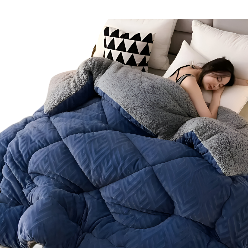 Ultra Fluff Bettdecke - Maschinenwaschbar Doppelseitige Plüschbettdecke für alle Jahreszeiten - Stylische Fleece Bettdecke