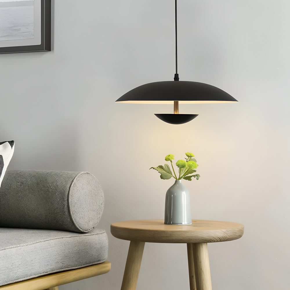 UmbreClash Pendelleuchte - Moderne Regenschirm Inspirierte Acryl Hängelampe - Retro Industrielle Beleuchtung