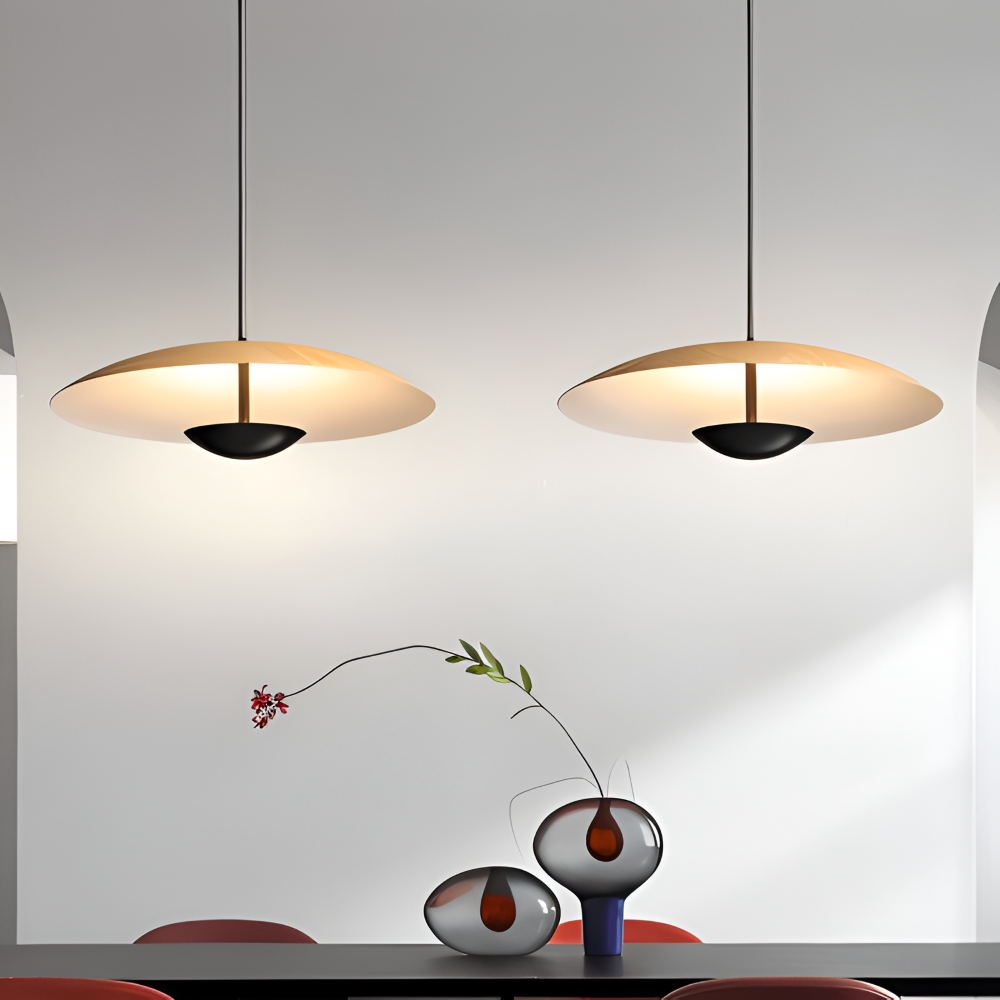 UmbreClash Pendelleuchte - Moderne Regenschirm Inspirierte Acryl Hängelampe - Retro Industrielle Beleuchtung