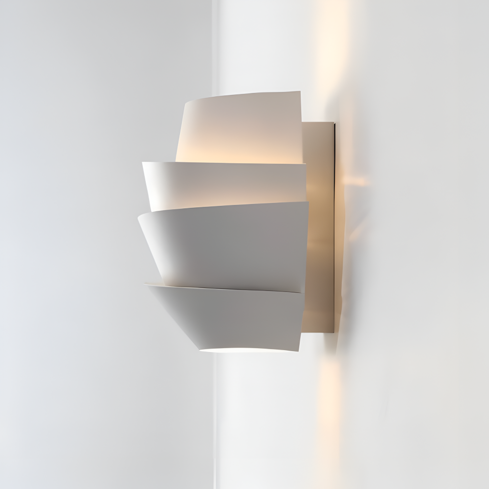 UniqGleam Wandleuchte - Geometrische Wandlampe aus Metall - Dekorative Wandleuchten LED Indoor