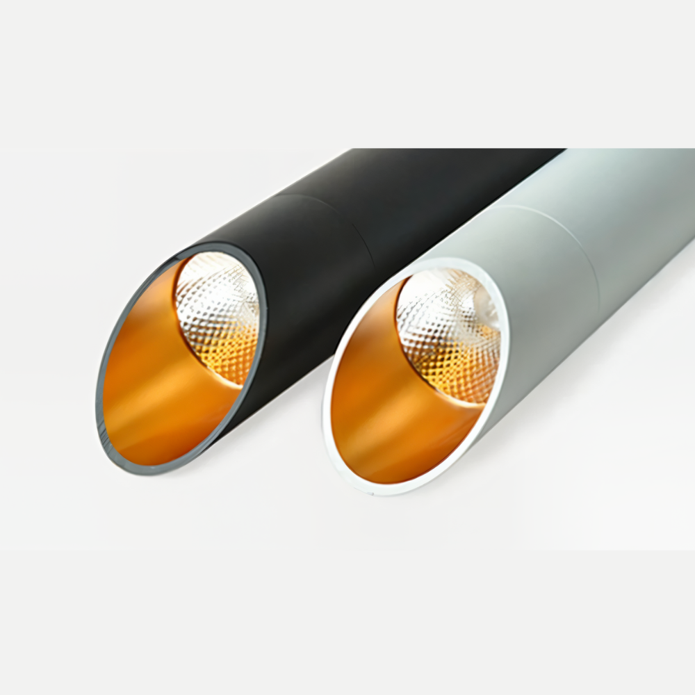 Uniqlux Tube Pendelleuchte - Moderne Schwarz/Weiß Aluminium LED Hängelampe
