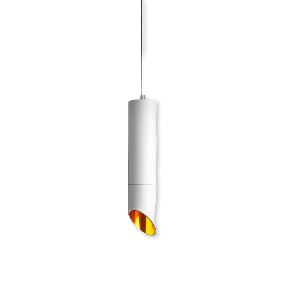 Uniqlux Tube Pendelleuchte - Moderne Schwarz/Weiß Aluminium LED Hängelampe