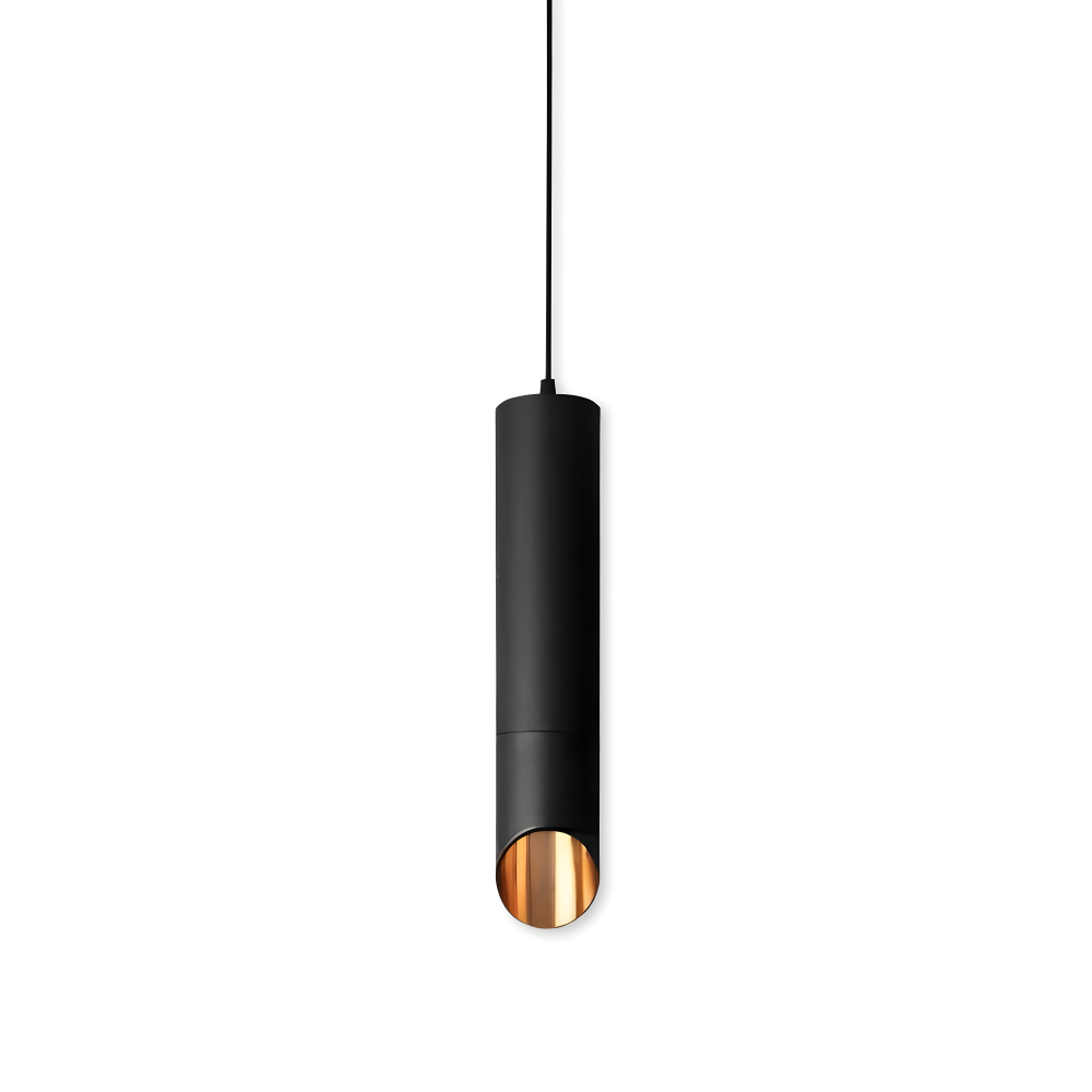 Uniqlux Tube Pendelleuchte - Moderne Schwarz/Weiß Aluminium LED Hängelampe