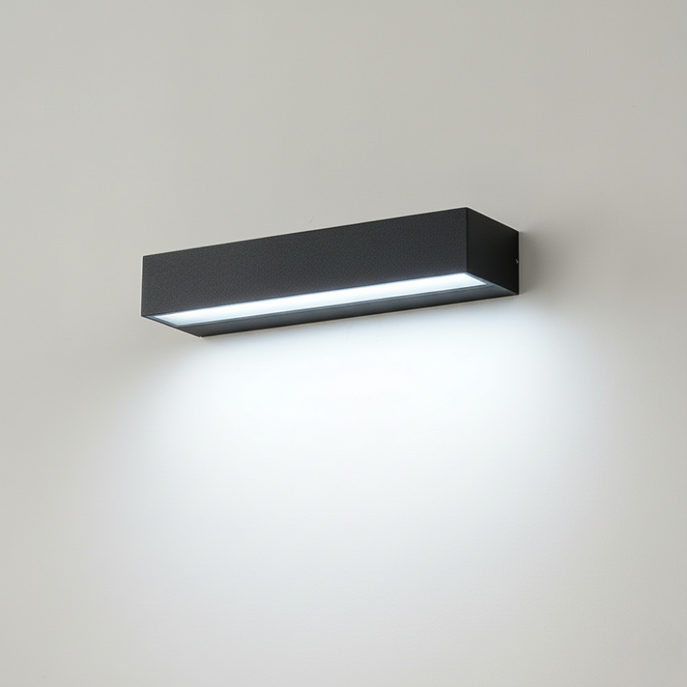 Zeitgenössische Wasserdichte Aluminium LED Wandleuchte für Außenbereiche