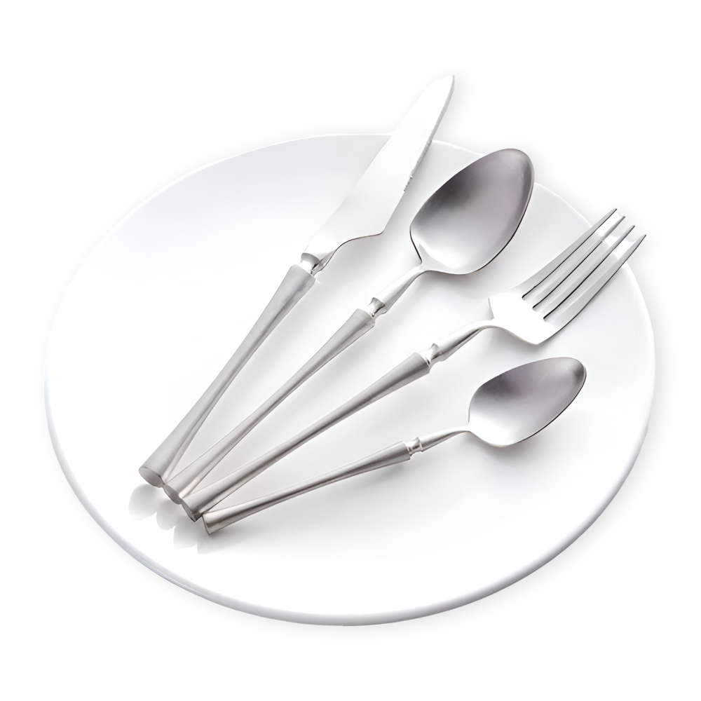 Venetian LuxeFeast - Besteck-Set - Schwarzes Besteck-Set - 4/16-teiliges Besteck-Set - Goldene Utensilien