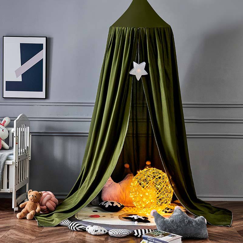 Verspielter Hänge-Bettbaldachin - Atmungsaktives Polyester-Baumwoll-Gemisch für Kinderzimmer Decor 15