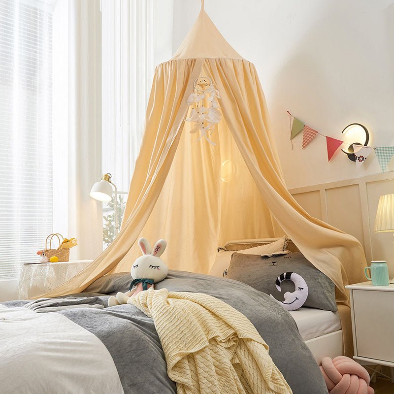 Verspielter Hänge-Bettbaldachin - Atmungsaktives Polyester-Baumwoll-Gemisch für Kinderzimmer Decor 17