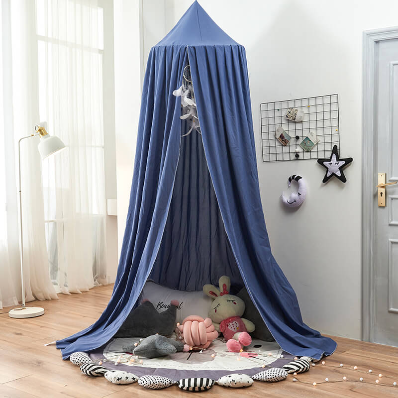 Verspielter Hänge-Bettbaldachin - Atmungsaktives Polyester-Baumwoll-Gemisch für Kinderzimmer Decor 18