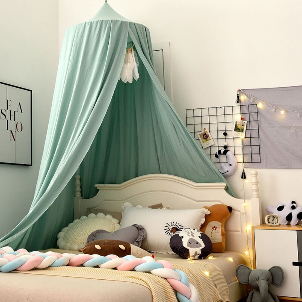 Verspielter Hänge-Bettbaldachin - Atmungsaktives Polyester-Baumwoll-Gemisch für Kinderzimmer Decor 3