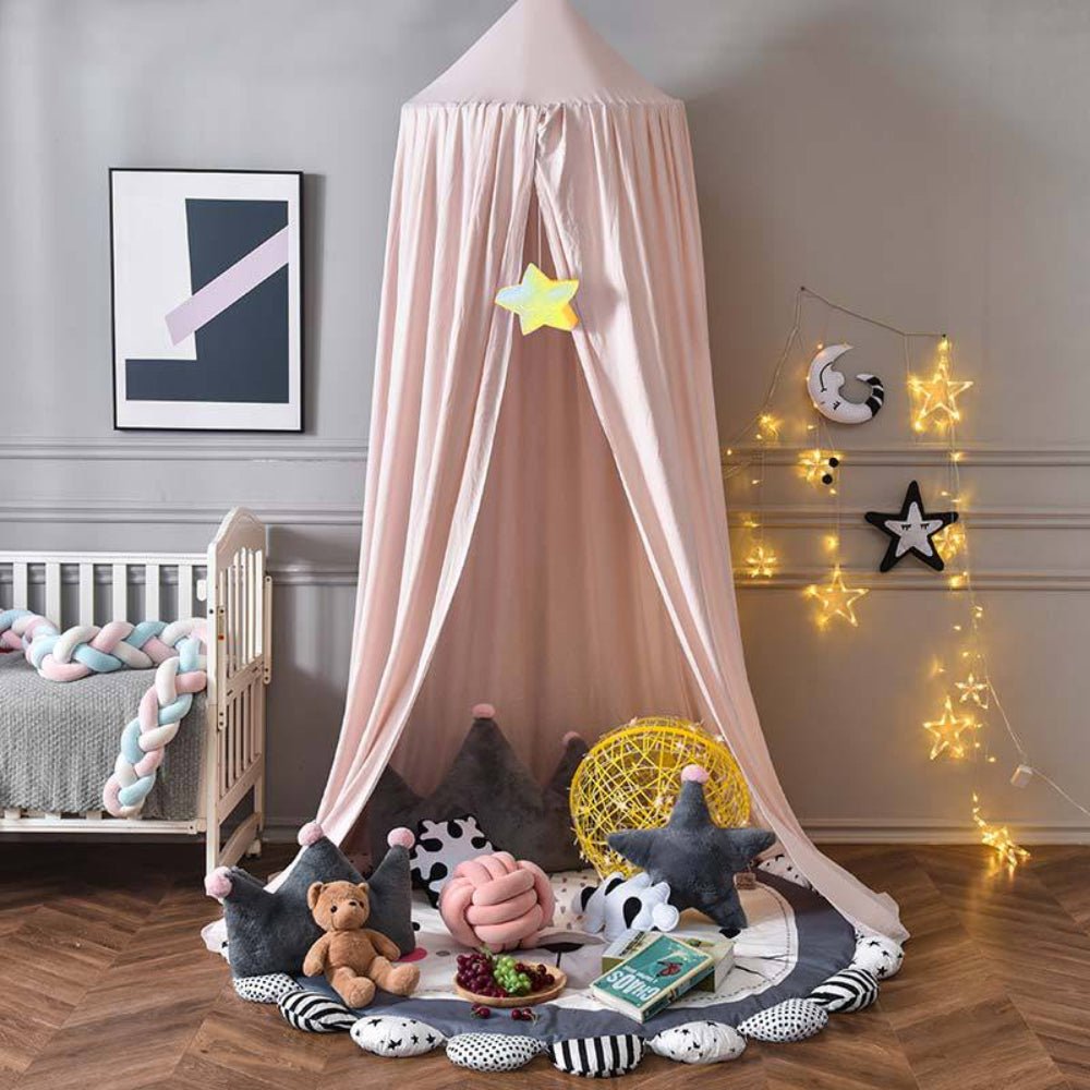 Verspielter Hänge-Bettbaldachin - Atmungsaktives Polyester-Baumwoll-Gemisch für Kinderzimmer Decor 6