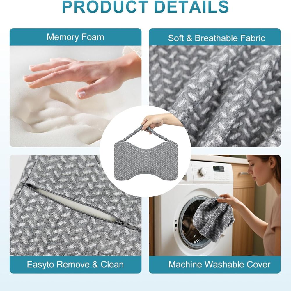 Verstellbares Kniekissen für Seitenschläfer – Ergonomisches Beinkissen mit Memory Foam für Schlafkomfort & Entlastun