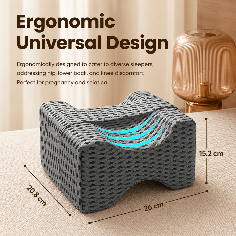 Verstellbares Kniekissen für Seitenschläfer – Ergonomisches Beinkissen mit Memory Foam für Schlafkomfort & Entlastun