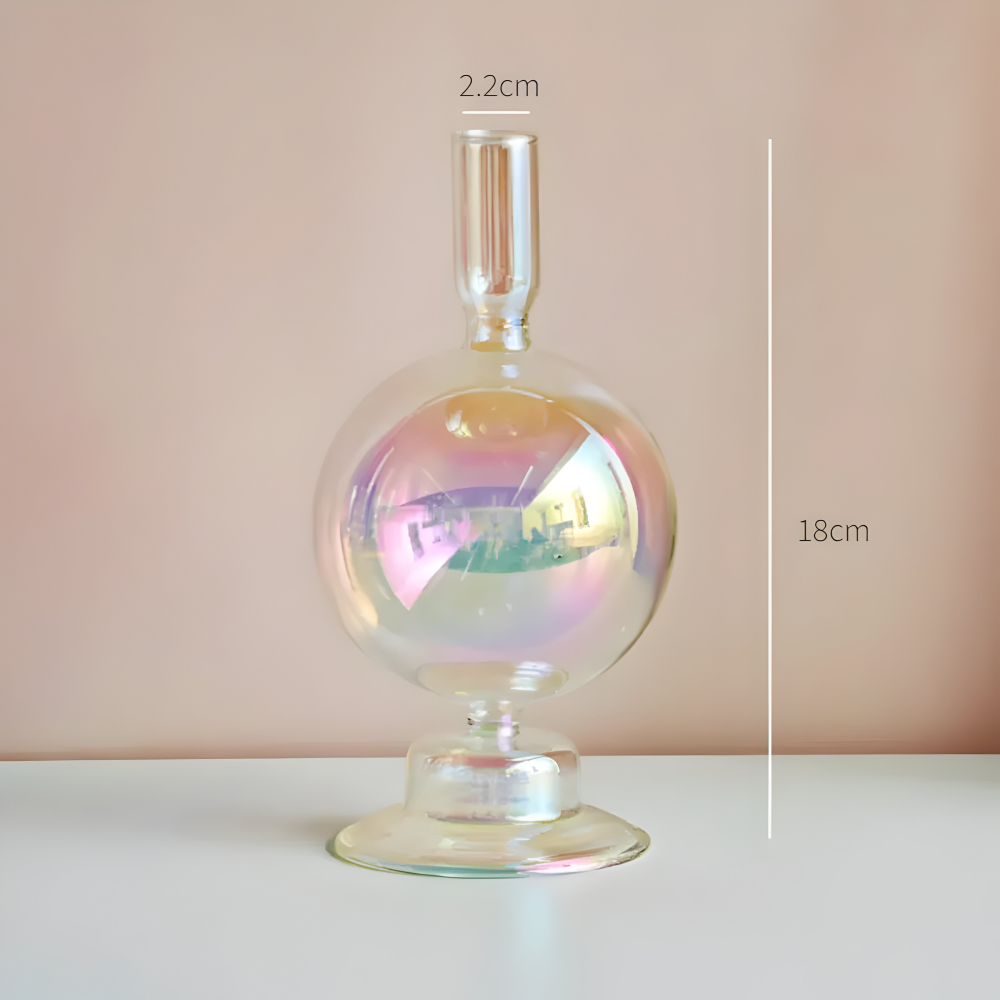 Lebendiger Kunstglas Kerzenhalter für die Wohnkultur