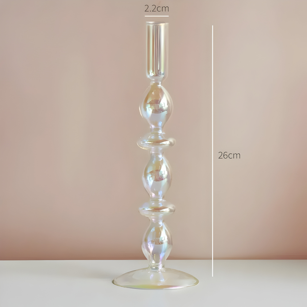 Lebendiger Kunstglas Kerzenhalter für die Wohnkultur