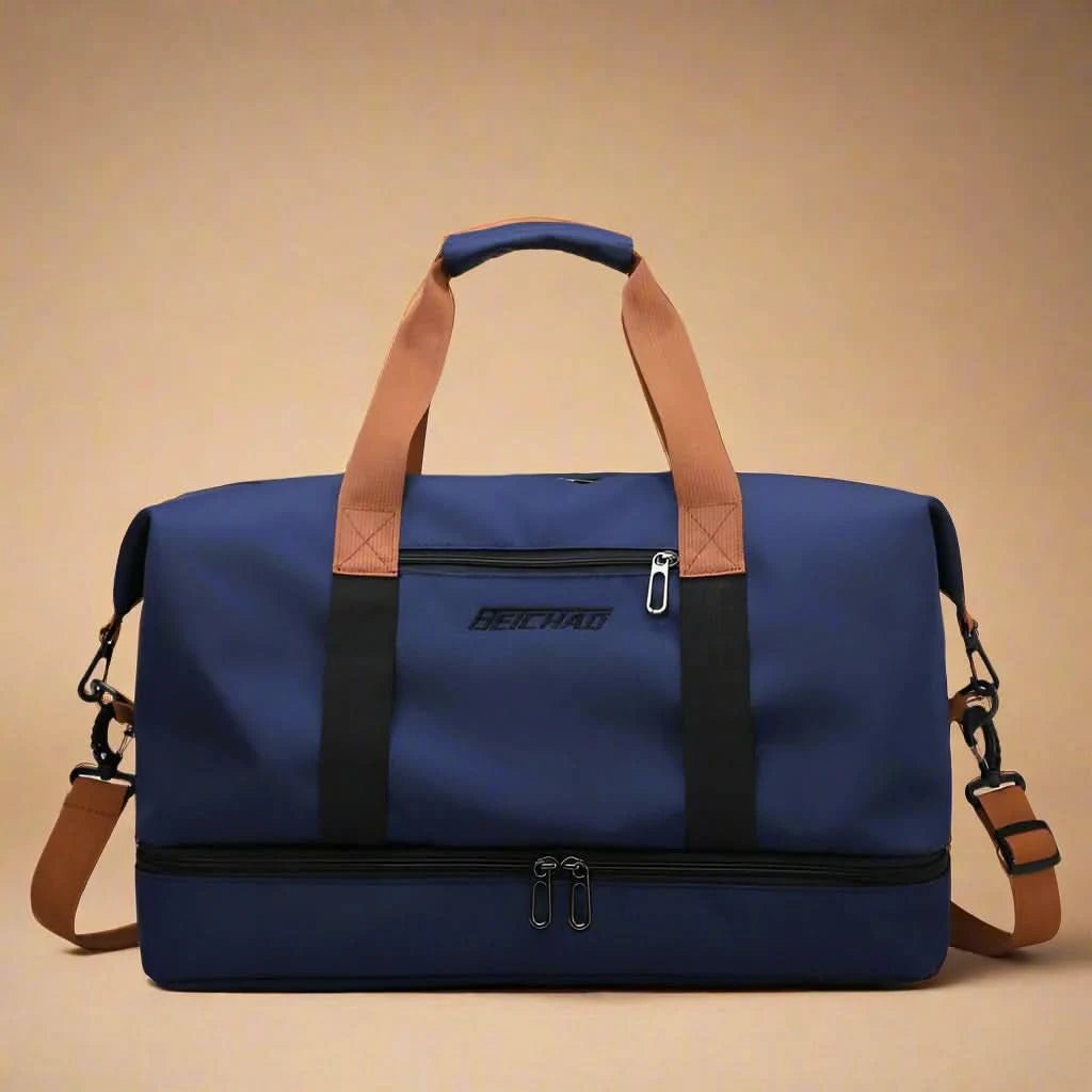 Vielseitige Sporttasche Damen - Hochwertige Nylon-Duffel in Schwarz für Fitness und Reisen 5