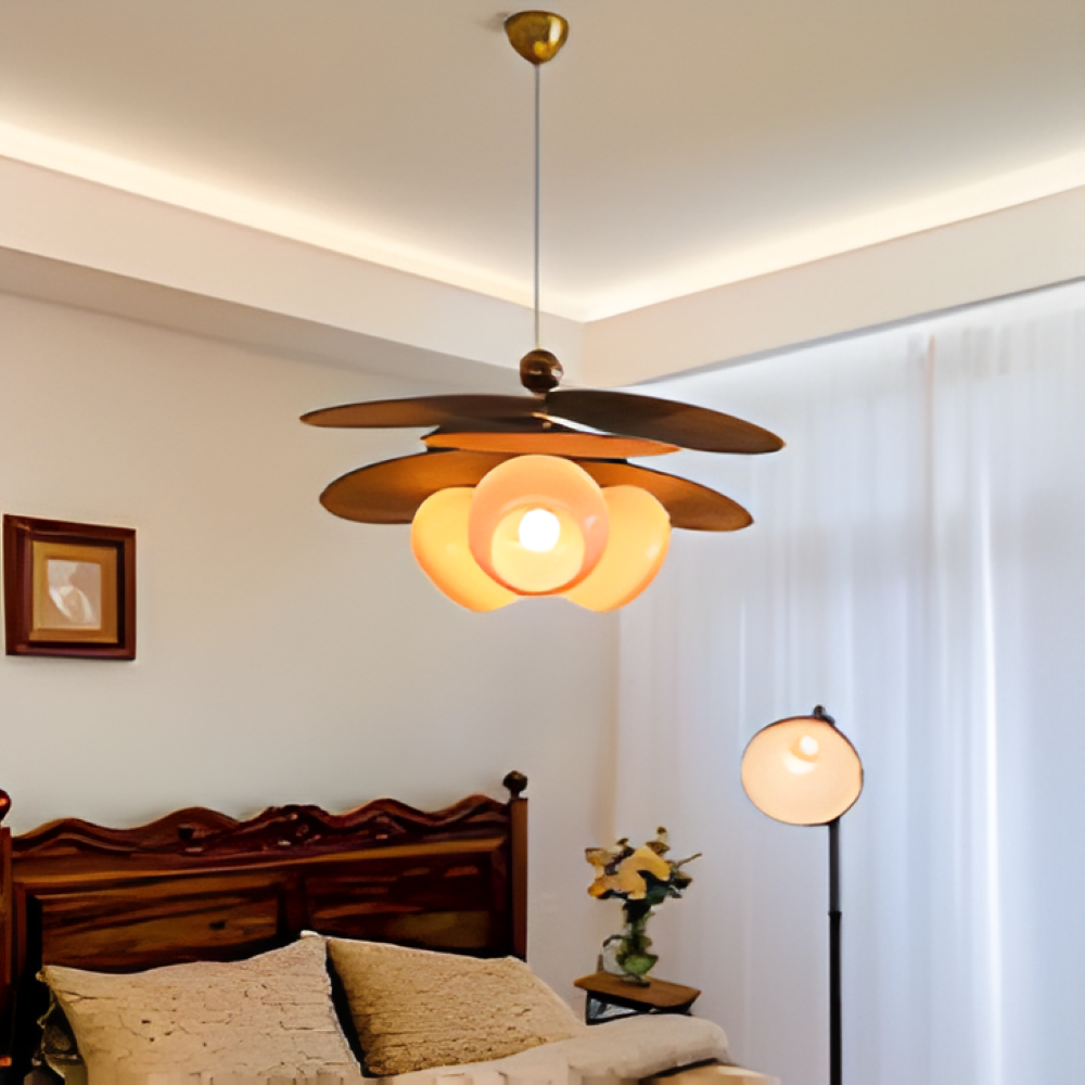 Vintage Rattan Gewebte Pendelleuchte - Retro Hängeleuchte für Stilvolle LED Deckenleuchte für Elegante Dekoration