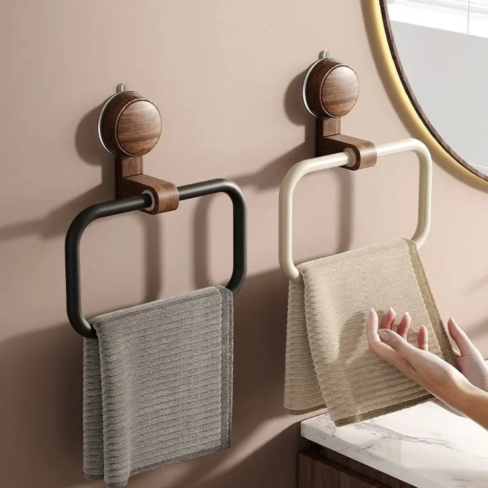Handtuchring ohne Bohren – Wandhalter mit Saugnapf für Bad, Handtuch & Badezimmer