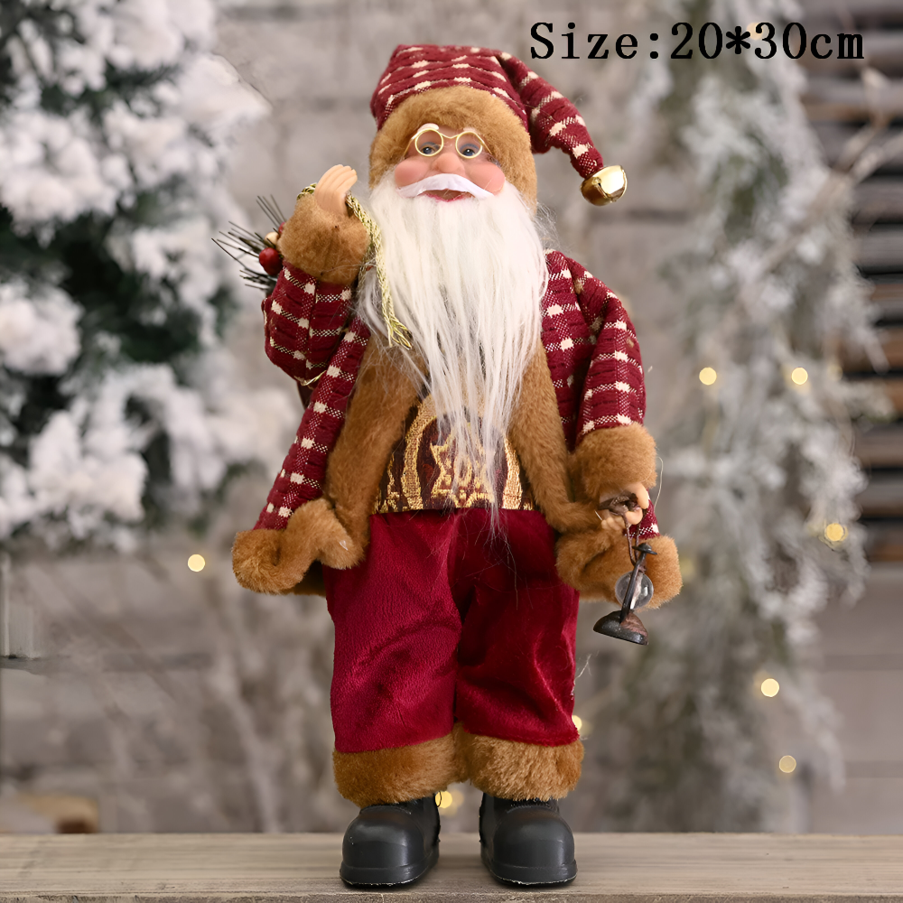 Vivid Santa - Modernes Weihnachtsmann Ornament für Festliche Heimdekoration
