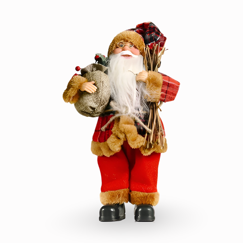 Vivid Santa - Modernes Weihnachtsmann Ornament für Festliche Heimdekoration