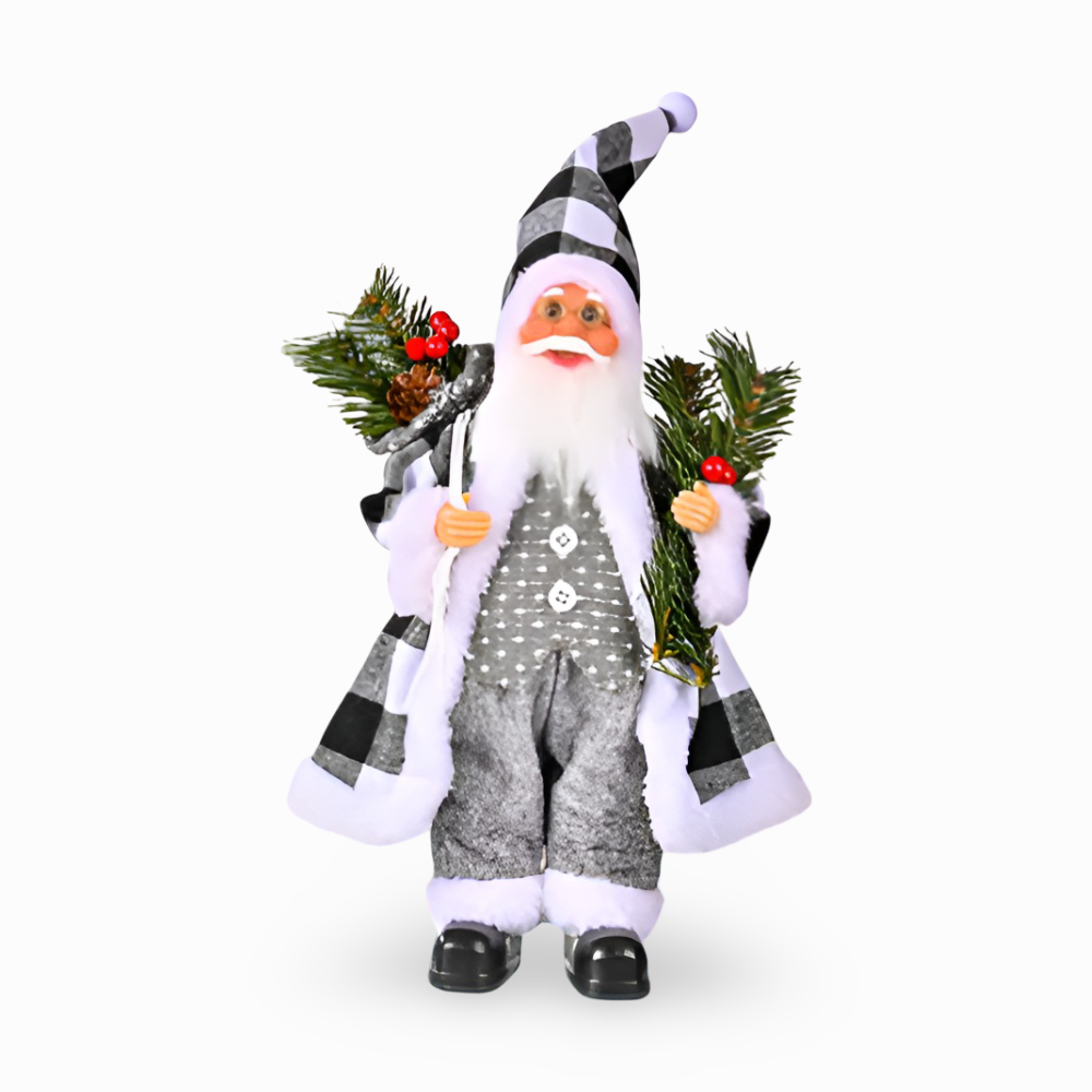 Vivid Santa - Modernes Weihnachtsmann Ornament für Festliche Heimdekoration