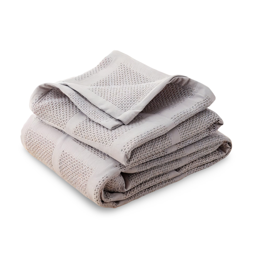 WaffleCloud Plaid - Hypoallergene Baumwolle Fleece Blanket - Weiche Twill Gewebte Throw
