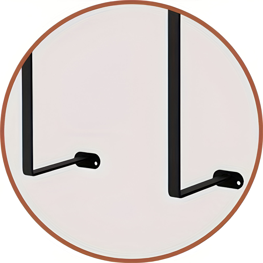 Wandmontierter Doppelstangen Handtuchhalter - Bohrfreien Eisenholz Handtuchhalter für Badezimmer