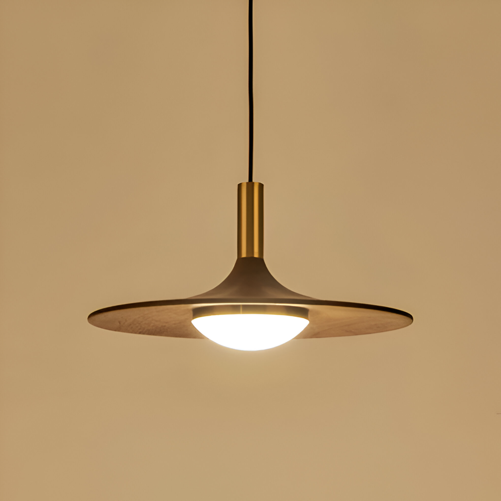 Walnuss Pendelleuchte - Runde Holz-Hängelampen - Nordic LED Light