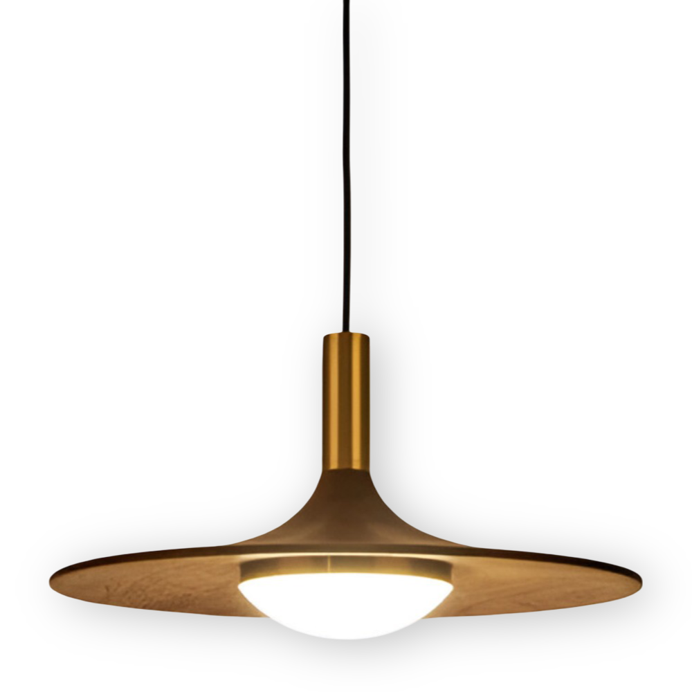 Walnuss Pendelleuchte - Runde Holz-Hängelampen - Nordic LED Light