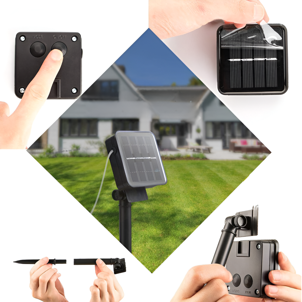 Wasserdichte Solar Lichterkette im Marokkanischen Stil – Ideal für Garten und Terrasse